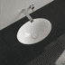 Obrázek VILLEROY BOCH Podomítkové umyvadlo Loop & Friends, 485 x 325 x 215 mm, bílé Alpine CeramicPlus, bez přepadu #616121R1