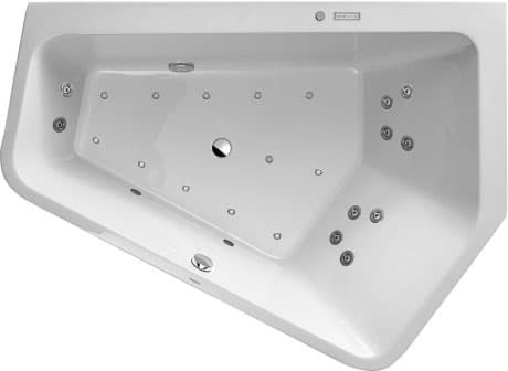 DURAVIT Vířivá vana 760397 Design by EOOS #760397000CE1000 - Barva 00, Air-systém, 50 Hz, Druh ochrany: IPX5 1900 x 1400 mm