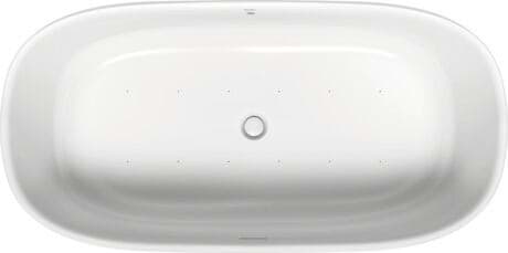 DURAVIT Volně stojící vířívá vana 760463 Design by Sebastian Herkner #760463000AS0000 - Barva 32, Air-systém, Bezešvý panel z minerálního materiálu, 50 Hz, Druh ochrany: IPX5 1800 x 900 mm