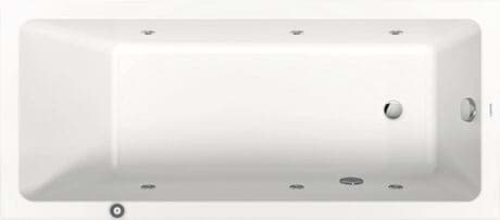 DURAVIT Vestavná vířívá vana 760490 Design by Duravit #760490000JP1000 - Barva 00, Jet Project, 50 Hz, Druh ochrany: IPX5 1700 x 750 mm