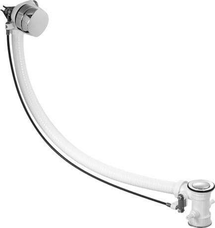 DURAVIT Odpadní a přepadová souprava s přívodem 791207 #791207000001000 - Barva 10, chrom 730 mm