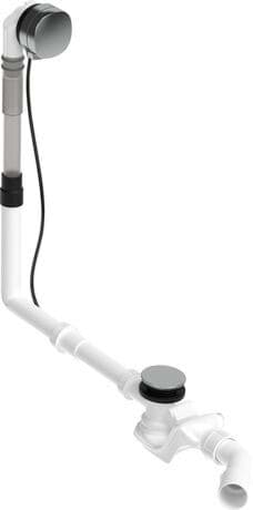 DURAVIT Odpadní a přetoková armatura s přítokem 792207 #792207000001000 - Barva 10, Chrom 450 mm