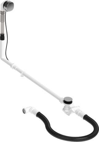 DURAVIT Odpadní a přepadová souprava s přívodem 792211 #792211000001000 - Barva 10, chrom 480 mm
