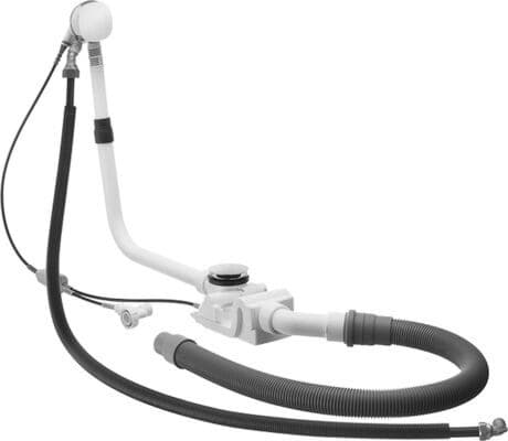 DURAVIT Odpadní a přepadová souprava s přívodem 791251 #791251000001000 - Barva 10, chrom 600 mm