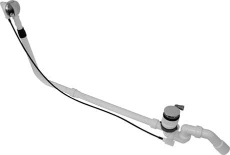 DURAVIT Odpadní a přetoková armatura s přítokem 791230 #791230000001000 - Barva 10, Chrom 440 mm