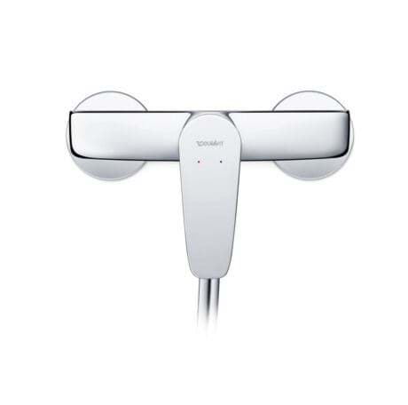 DURAVIT Páková sprchová baterie nástěnná B14230000 Design by Duravit #B14230000010 - Barva 10, Druh připojení: S-přípojení, 1/2", Rozchod: 150 mm ± 20 mm, Tlak vody (3 bar): 16,5 l/min 209 x 133 mm