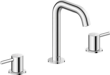 DURAVIT Tříotvorová umyvadlová baterie CE1060005 Design by Duravit #CE1060005010 - Barva 10, Chrom, Hrdlo: 140 mm, Výška: 191 mm, 3/8", Tlak vody (3 bar): 5 l/min, Třída hluku: I 322 x 177 mm