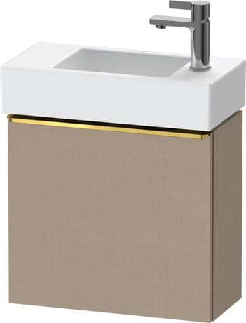 DURAVIT Závěsná skříňka pod umyvadlo DE4219 L/R Design by Bertrand Lejoly #DE4219L2222 - Barva M07, Beton šedá Matná Dekor, Úchyt Bronz 484 x 222 mm