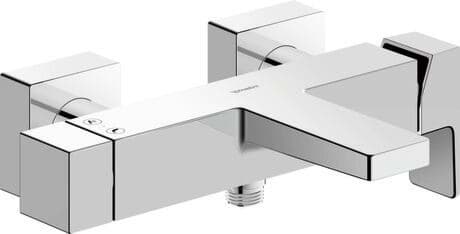 DURAVIT Páková vanová baterie nástěnná MH5230000 Design by Duravit #MH5230000010 - Barva 10, Chrom, Druh připojení: S-přípojení, 1/2", Rozchod: 150 mm ± 15 mm, Tlak vody (3 bar): 23,5 l/min, Třída hluku: II 286 x 185 mm