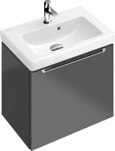 VILLEROY BOCH Subway 2.0 Vanity unit, 1 zásuvka, 485 x 420 x 379 mm, lesklá šedá #A68500FP