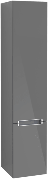 VILLEROY BOCH Vysoká skříňka Subway 2.0, 2 dveře, 350 x 1650 x 370 mm, lesklá šedá #A70900FP