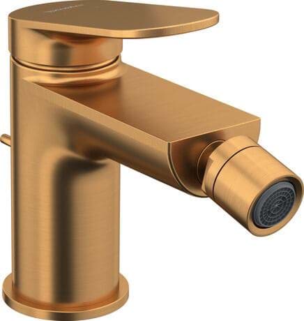 DURAVIT Páková bidetová baterie WA2400001 Design by Duravit #WA2400001004 - Barva 04, Bronz kartáčovaná, Výška: 137 mm, Hrdlo: 128 mm, Tlak vody (3 bar): 5 l/min 52 x 152 mm