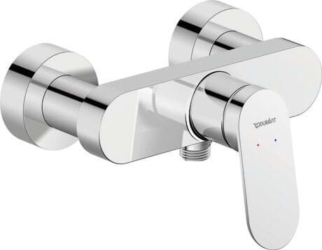 DURAVIT Páková sprchová baterie nástěnná WA4230000 Design by Duravit #WA4230000010 - Barva 04, Bronz kartáčovaná, Rozchod: 150 mm ± 15 mm, Tlak vody (3 bar): 24 l/min, Třída hluku: II 216 x 165 mm