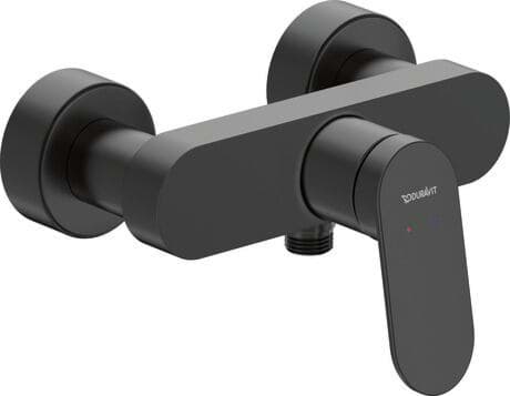 DURAVIT Páková sprchová baterie nástěnná WA4230000 Design by Duravit #WA4230000046 - Barva 04, Bronz kartáčovaná, Rozchod: 150 mm ± 15 mm, Tlak vody (3 bar): 24 l/min, Třída hluku: II 216 x 165 mm