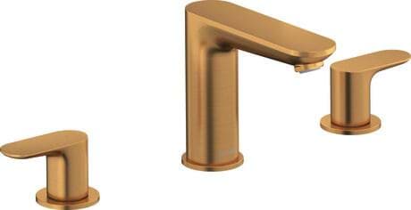 DURAVIT Tříotvorová umyvadlová baterie WA1060005 Design by Duravit #WA1060005004 - Barva 04, Bronz kartáčovaná, 3/8", Tlak vody (3 bar): 4,5 l/min, Třída hluku: I 326 x 176 mm