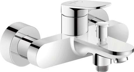 DURAVIT Páková vanová baterie nástěnná WA5230000 Design by Duravit #WA5230000010 - Barva 04, Bronz kartáčovaná, Rozchod: 150 mm ± 15 mm, Tlak vody (3 bar): 25 l/min, Třída hluku: II 216 x 198 mm