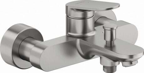 DURAVIT Páková vanová baterie nástěnná WA5230000 Design by Duravit #WA5230000070 - Barva 04, Bronz kartáčovaná, Rozchod: 150 mm ± 15 mm, Tlak vody (3 bar): 25 l/min, Třída hluku: II 216 x 198 mm