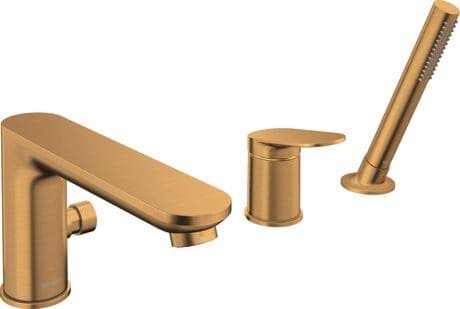 DURAVIT Tříotvorová vanová baterie WA5260000 Design by Duravit #WA5260000004 - Barva 04, Bronz kartáčovaná, Tlak vody (3 bar): 27 l/min 240 x 248 mm