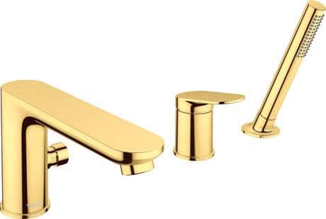DURAVIT Tříotvorová vanová baterie WA5260000 Design by Duravit #WA5260000034 - Barva 04, Bronz kartáčovaná, Tlak vody (3 bar): 27 l/min 240 x 248 mm