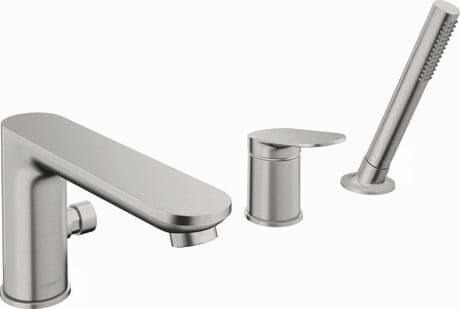 DURAVIT Tříotvorová vanová baterie WA5260000 Design by Duravit #WA5260000070 - Barva 04, Bronz kartáčovaná, Tlak vody (3 bar): 27 l/min 240 x 248 mm