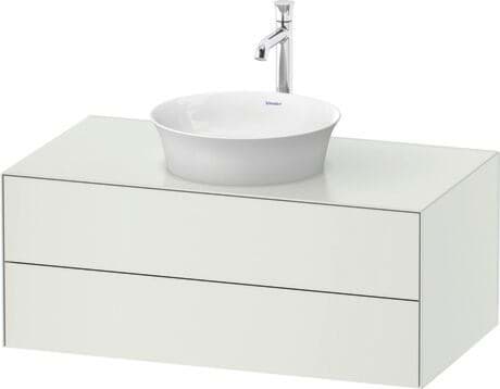 DURAVIT Skříňka pod umyvadlo pod desku závěsná WT4986 Design by Philippe Starck #WT49860H2H20E10 - Barva M36, Bílá Hedvábný mat Lak 1000 x 550 mm