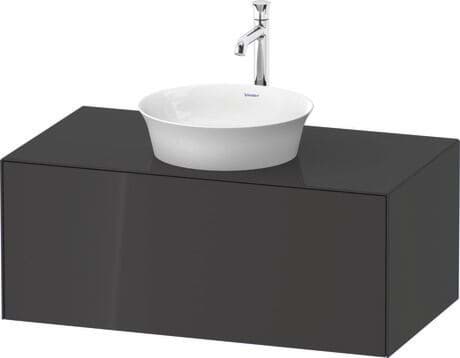 DURAVIT Skříňka pod umyvadlo pod desku závěsná WT4976 Design by Philippe Starck #WT49760H3H30E10 - Barva M36, Bílá Hedvábný mat Lak 1000 x 550 mm