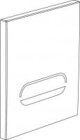 DURAVIT Přední panel A2 včetně baterie elektroniky, pisoár, bílý #D593031