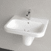 Obrázek VILLEROY BOCH Umyvadlo Architectura, 600 x 470 x 180 mm, bílá Alpine, s přepadem #41886001