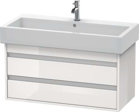 DURAVIT Závěsná skříňka pod umyvadlo KT6638 Design by Christian Werner #KT663802222 - Barva M07, Beton šedá Matná Dekor 950 x 440 mm