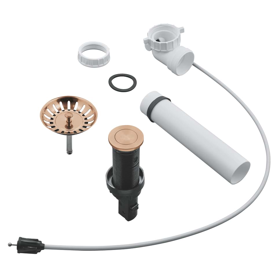 GROHE Odtoková sada pro kuchyňské dřezy kartáčovaný Warm Sunset #40986DL0
