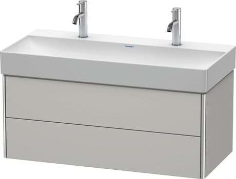 DURAVIT Závěsná skříňka pod umyvadlo XS4163 Design by Kurt Merki Jr. #XS416303838 - Barva M07, Beton šedá Matná Dekor 984 x 460 mm