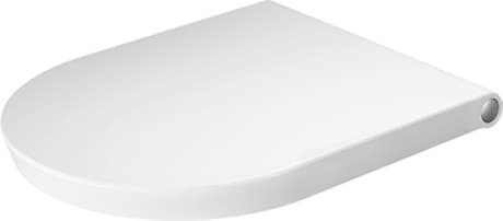 Ảnh của DURAVIT Sedátko pro WC 002709 Design by Philippe Starck #0027090000 - Barva 00, Bílá Vysoký lesk, Barva závěsů: Nerez, Překrývající se 372 x 466 mm