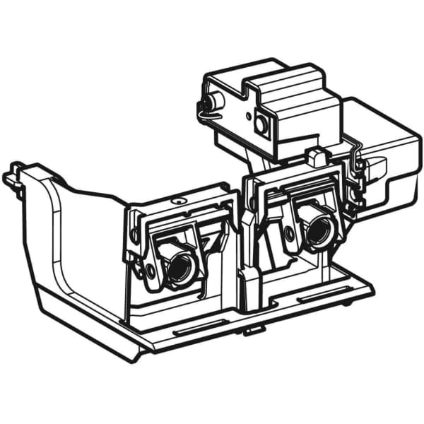 GEBERIT zvedací zařízení a ovládací jednotka, pro rádiové tlačítko, síťový provoz, 12 V, pro skrytou splachovací nádržku Sigma 12 cm #245.550.00.6
