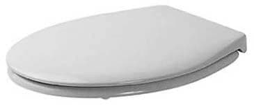 DURAVIT Sedátko pro WC Duraplus 006570 #0065700000 - Barva 00, Bílá Vysoký lesk, Barva závěsů: Nerez 326 x 382 mm