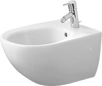 DURAVIT Závěsný bidet 253115 Design by Prof. Frank Huster #2531150000 - Barva 00, Bílá Vysoký lesk, Počet otvorů pro armaturu na jednom umyvadle: 1 365 x 580 mm