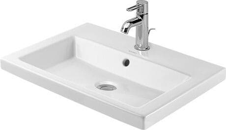 DURAVIT Vestavné umyvadlo 034760 #03476000001 - p Barva 00, Bílá Vysoký lesk, Počet otvorů pro armaturu na jednom umyvadle: 1 600 x 430 mm