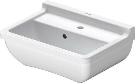 DURAVIT Umývátko 075045 Design by Philippe Starck #0750450000 - p Barva 00, Bílá Vysoký lesk, Počet míst pro mytí: 1 Uprostřed, Počet otvorů pro armaturu na jednom umyvadle: 1 Uprostřed, Přepad: Ano 450 x 320 mm