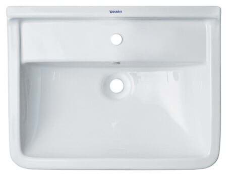 DURAVIT Umyvadlo 030060 Design by Philippe Starck #03006000001 - p Barva 00, Bílá Vysoký lesk, Počet míst pro mytí: 1 Uprostřed, Počet otvorů pro armaturu na jednom umyvadle: 1 Uprostřed 600 x 450 mm