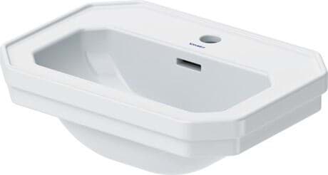 DURAVIT Umývátko 078550 Design by Duravit #0785500000 - p Barva 00, Bílá Vysoký lesk, Počet míst pro mytí: 1 Uprostřed, Počet otvorů pro armaturu na jednom umyvadle: 1 Uprostřed 500 x 365 mm