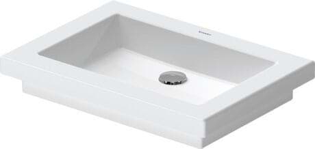 DURAVIT Vestavné umyvadlo 031758 #0317580029 - • Barva 00, Provedení umyvadla: mísa, Bílá Vysoký lesk, Druh montáže: Vestavné shora 580 x 415 mm