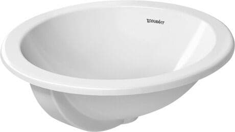 DURAVIT Vestavné umyvadlo 046847 Design by Prof. Frank Huster #0468470000 - • Barva 00, Bílá Vysoký lesk Ø 470 mm