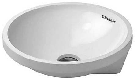 DURAVIT Vestavné umyvadlo 046340 Design by Prof. Frank Huster #0463400000 - • Barva 00, Bílá Vysoký lesk Ø 430 mm