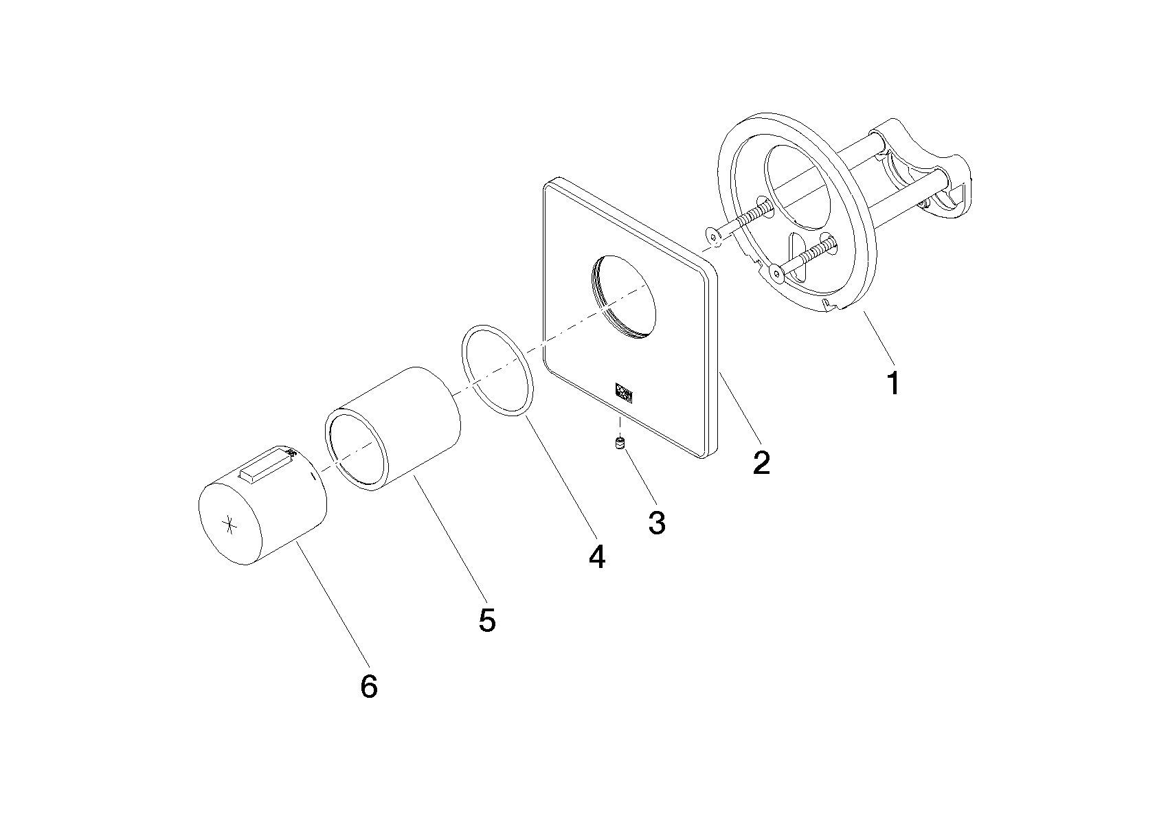 DORNBRACHT Termostat LULU xTOOL UP bez ovládání hlasitosti - chrom #36416710-00