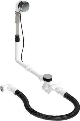 DURAVIT Odpadní a přetoková armatura s přítokem 792205 #792205000001000 - Barva 10, Chrom 450 mm