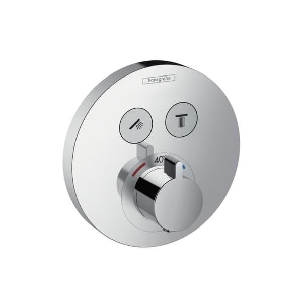 Obrázek HANSGROHE ShowerSelect S termostat pod omítku pro 2 spotřebiče chrom 15743000
