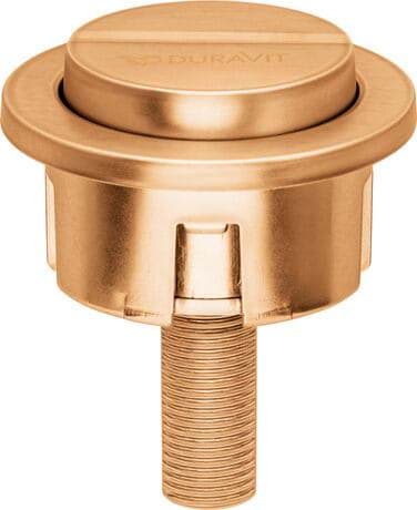 DURAVIT Splachovácí tlačítko 007461 #0074610400 - Barva 04, Bronz kartáčovaná 135 mm