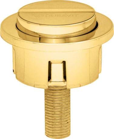 DURAVIT Splachovácí tlačítko 007461 #0074613400 - Barva 04, Bronz kartáčovaná 135 mm