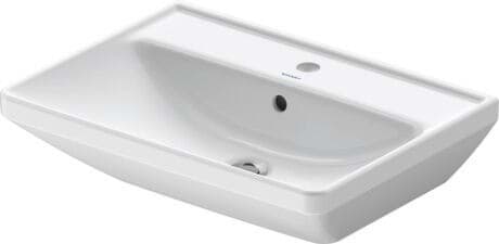 DURAVIT Umyvadlo 236660 Design by Bertrand Lejoly #23666000001 - p Barva 00, Bílá Vysoký lesk, Obdélníkový, Počet míst pro mytí: 1 Uprostřed, Počet otvorů pro armaturu na jednom umyvadle: 1 Uprostřed 600 x 440 mm