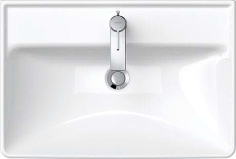 DURAVIT Umyvadlo 236665 Design by Bertrand Lejoly #23666500001 - p Barva 00, Bílá Vysoký lesk, Obdélníkový, Počet míst pro mytí: 1 Uprostřed, Počet otvorů pro armaturu na jednom umyvadle: 1 Uprostřed 650 x 440 mm