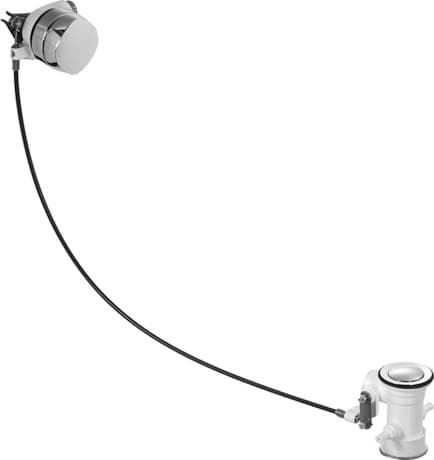 DURAVIT Sada odpadu a přepadu 791284 #791284000001000 - Barva 00, chrom 400 mm